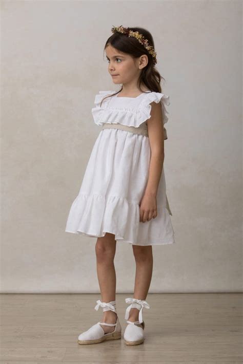 ne nu vestidos|Vestidos de Lino para Niña .